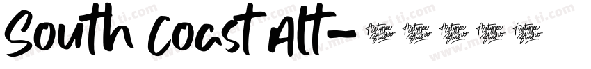South Coast Alt字体转换